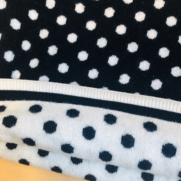 Kate Spade Polka Dot 100%wool sweater - Picture 4 of 6